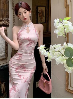 国风约会年轻款修身旗袍显身材