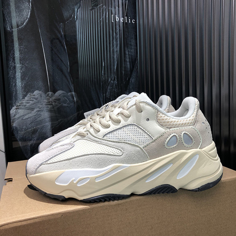 thumbnail for Gray and White Coconut 700 Dad Shoes for Men and Women, Thick-Soled, Height-Increasing, Ultra-Soft, Ultra-Light Sports Casual Shoes, Fashionable Putian Men's Shoes