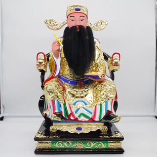 现货香樟木雕 文昌帝君神像 文曲星金榜题名家用供奉工艺品摆件