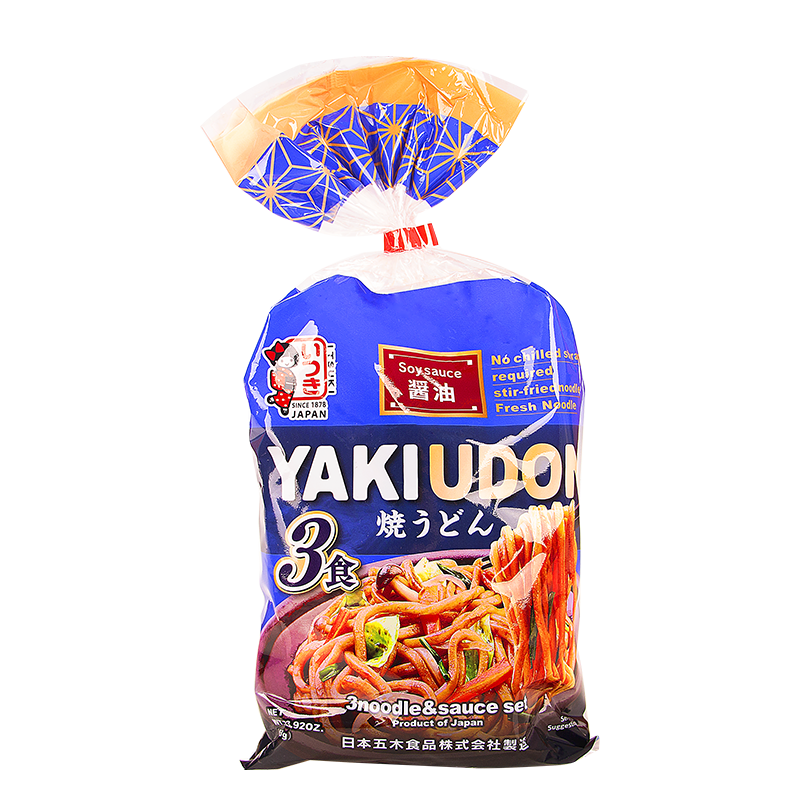 日本五木酱油味乌冬面