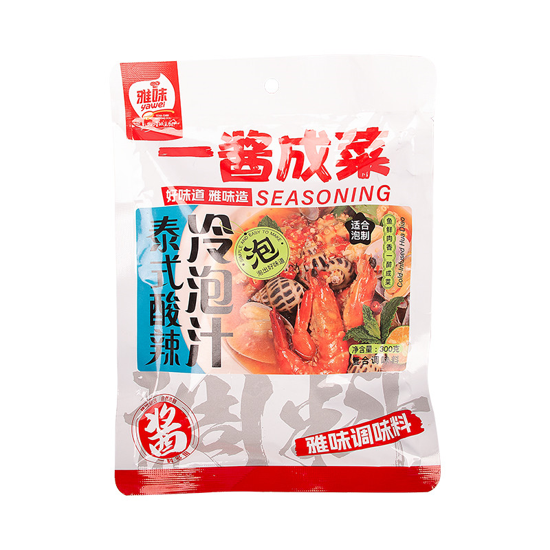 雅味泰式酸辣冷泡汁300g柠檬凤爪调料凉拌菜泡鸡爪调味汁海鲜捞汁