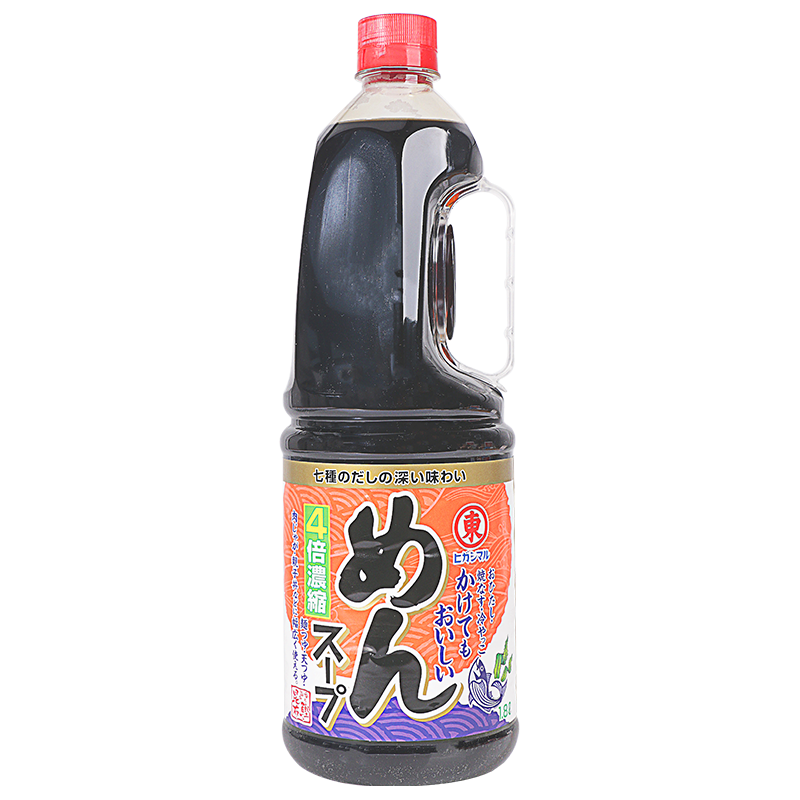 日本进口东字4倍浓缩昆布酱油鲣鱼汁1.8L乌冬面荞麦面汁鲣鱼酱油