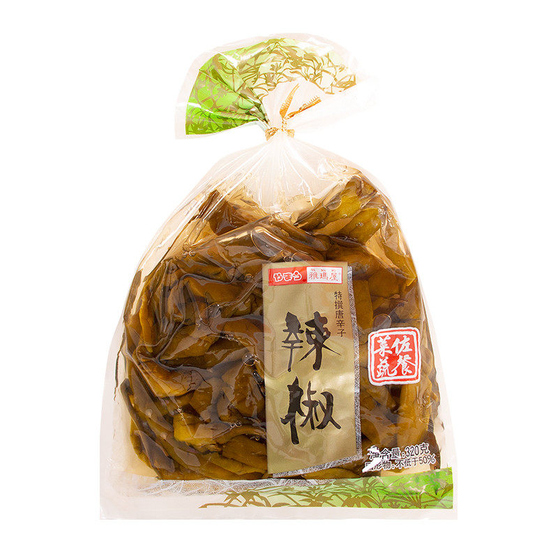 雅玛屋辣椒320g日式料理即食咸菜酱菜酸甜腌制辣椒微辣泡菜下饭菜