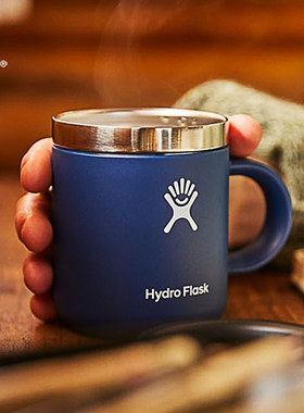 美国正品HydroFlask不锈钢马克杯保温带盖咖啡杯随行办公室水杯