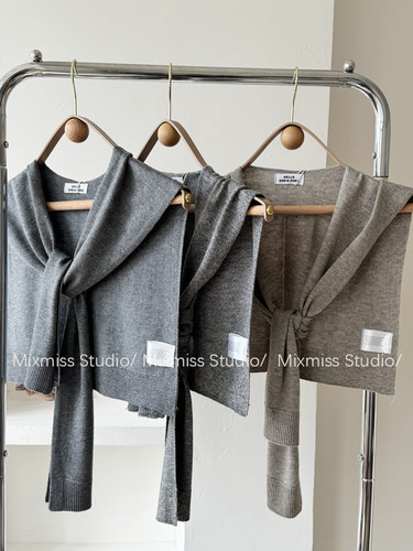 春夏秋纯色羊毛百搭男女外搭披肩