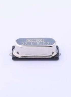 C22118J019 无源晶振 22.1184MHz ±20ppm 20pF HC-49S-SMD