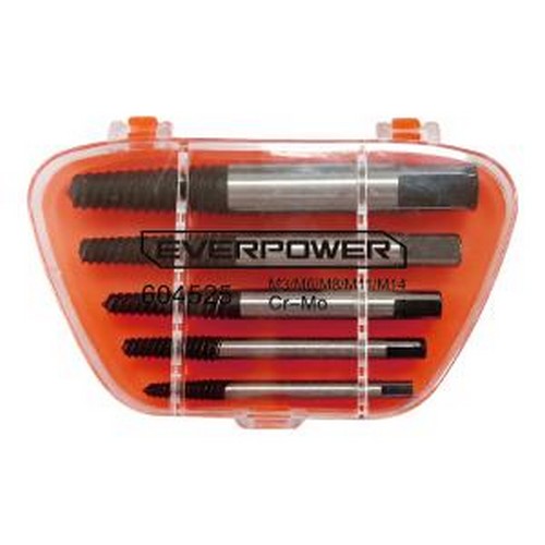 604525 断丝取出器 EVERPOWER(艾威博尔),5件套细牙断丝取出器M3-