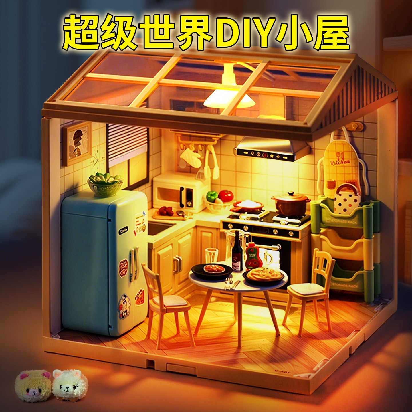 超级世界diy小屋积木拼装玩具