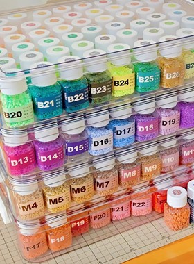 拼豆拼豆豆手工diy材料包全套立体融合豆工具套装制作补充包熨斗