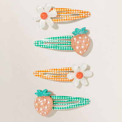 英国原单儿童发夹Monsoon Children宝宝小雏菊发卡太阳花草莓发饰