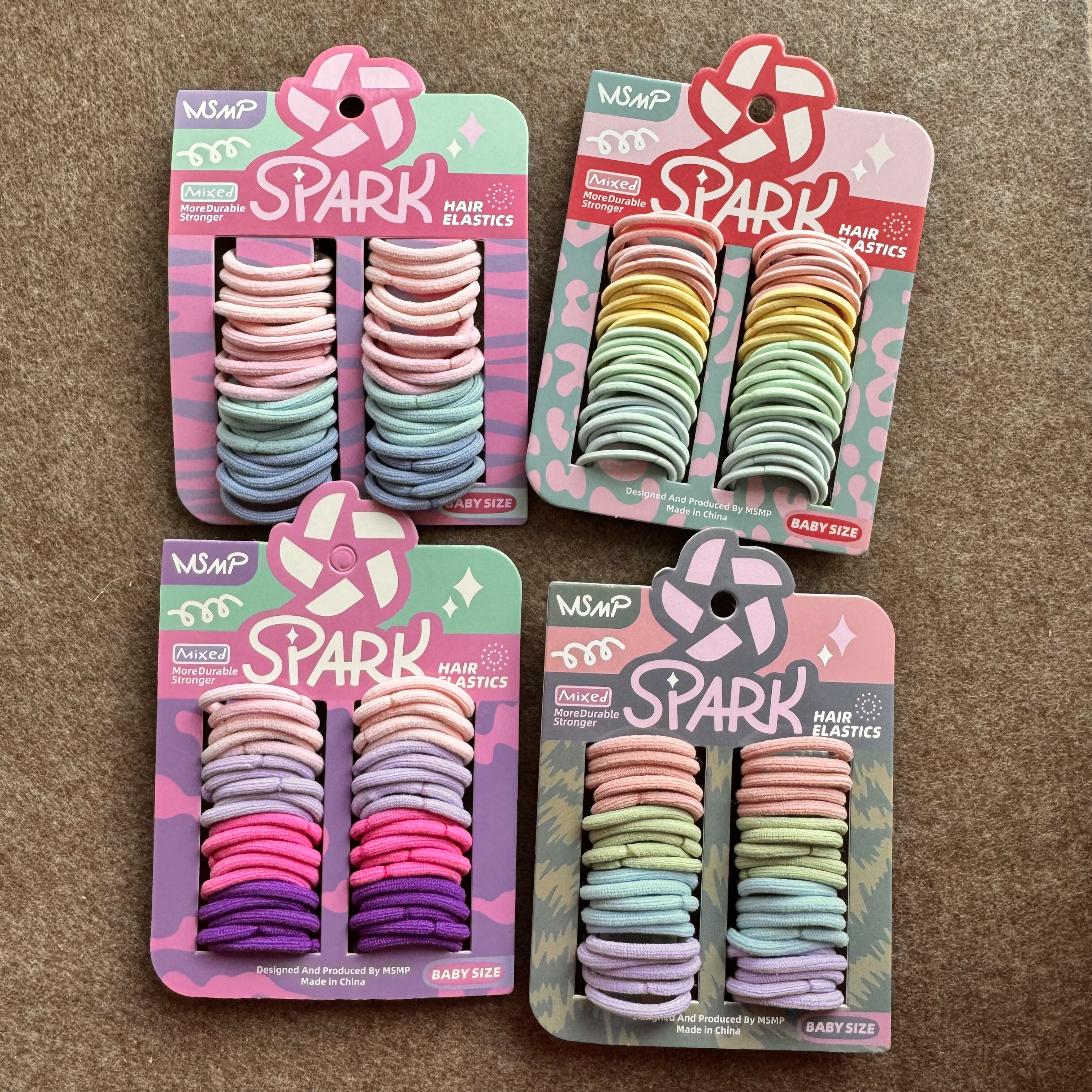 儿童高弹力糖果色发绳宝宝基础头绳耐用小皮筋迷你英国拇指细发圈