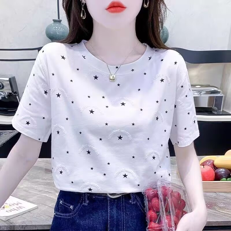 短袖T恤女2025夏季新款