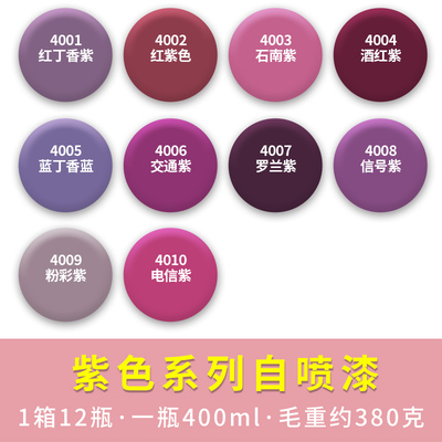 劳尔RAL3031/3032/3033/4001/4002/4003/4004/4005漆先生自喷漆