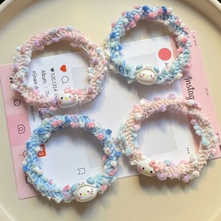 小猫头绳ins风少女心情侣手链闺蜜小皮筋可爱扎头发绳高弹力发圈
