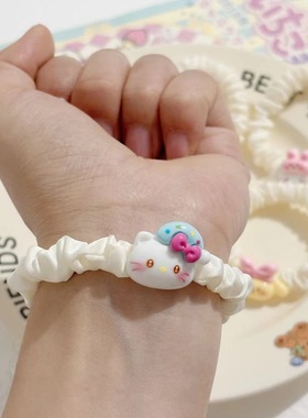 小猫发圈可爱小皮筋高弹力闺蜜情侣发绳扎头绳儿童发饰高颜值皮套