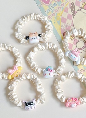 卡通发圈可爱发绳情侣手链高弹力耐用扎发绳儿童发饰扎马尾橡皮筋