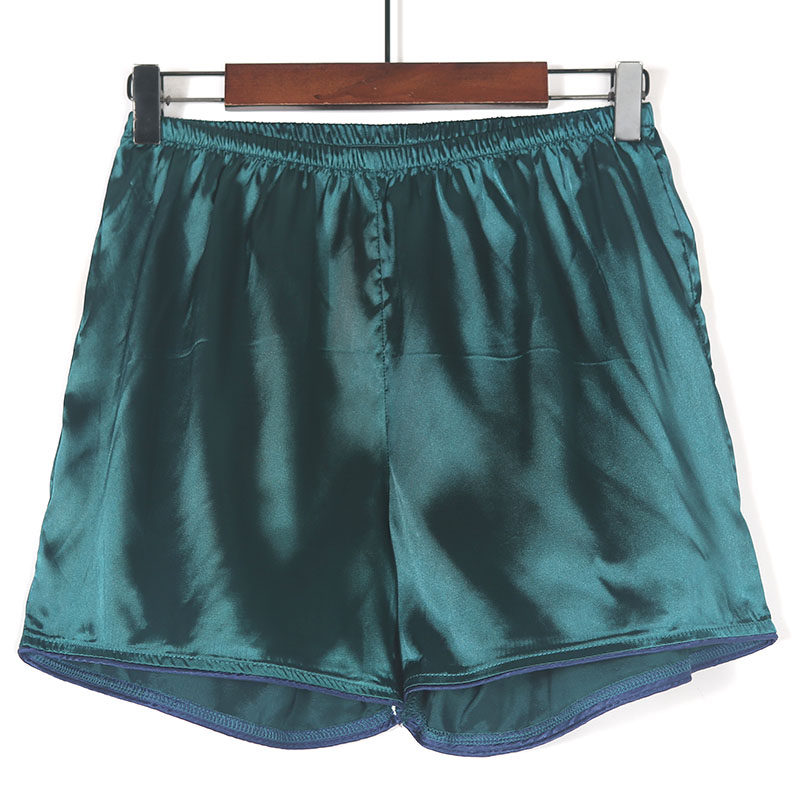 夏季女士冰丝薄款短裤简约松紧腰纯色家居裤睡裤打底裤潮