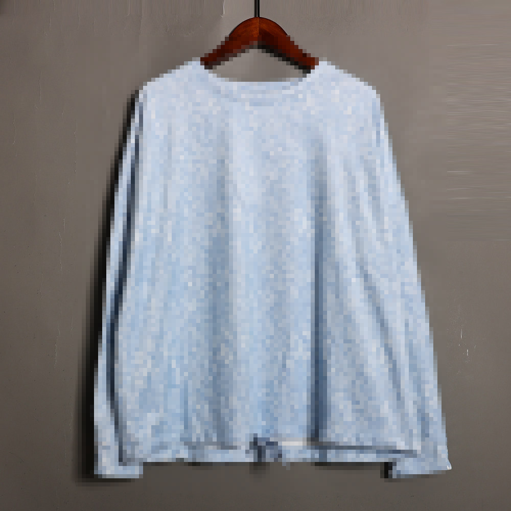 春秋女装上衣圆领长袖绒衫时尚小清新宽松舒适居家服睡衣上衣潮