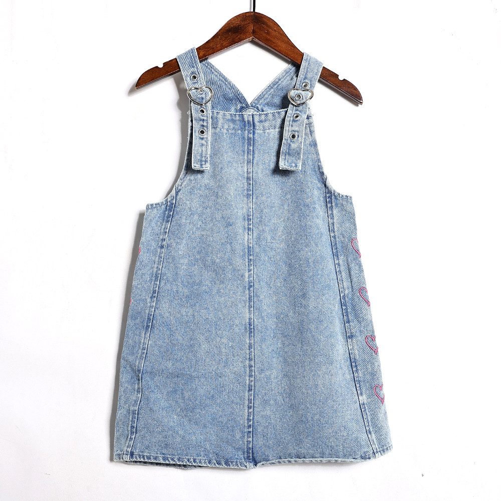 2026年春夏季新品女童牛仔背带裙韩版时尚A版中长款连衣裙潮