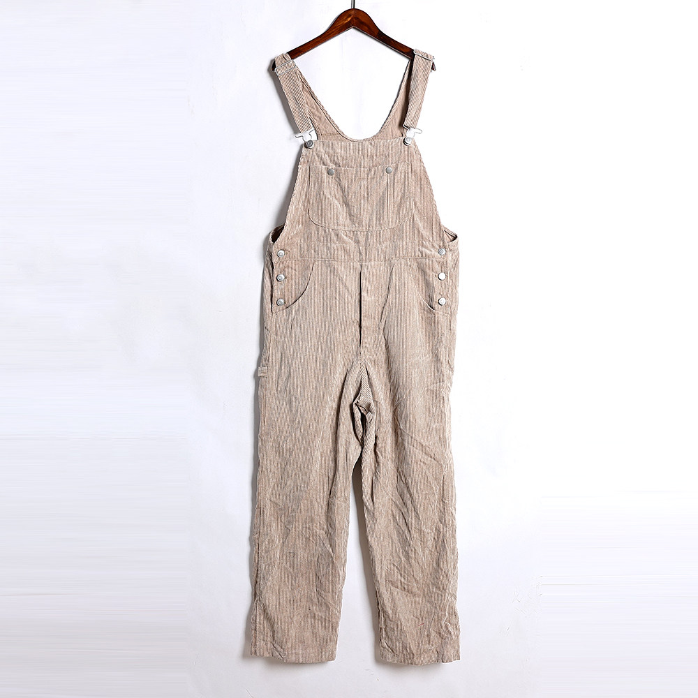 2026年春秋季新品时尚女裤韩版时尚百搭减龄洋气灯芯绒背带裤潮