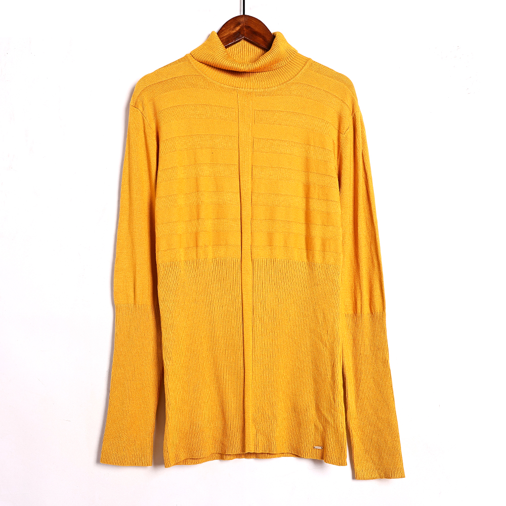 2025年秋冬季新品女装时尚纯色保暖洋气高领针织衫打底衫毛衣潮