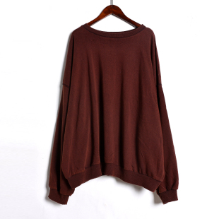 圆领纯色宽松显瘦长袖 2026年春秋季 时尚 情侣款 卫衣休闲上衣潮 新品