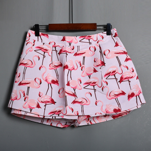 百搭假两件防走光裤 2026年夏季 甜美可爱印花韩版 女装 裙短裙潮 新品