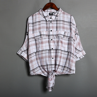 2026年夏季新品女装时尚减龄洋气薄款百搭短袖衬衫韩版时尚学院风