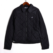 休闲棉服外套时尚 2025年秋冬季 拉链棉衣潮 时尚 翻领长袖 新品 女式