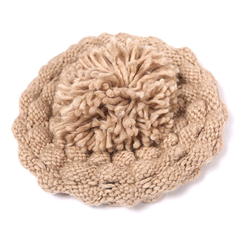 甜美百搭学生护耳毛线帽子女冬季保暖韩版个性麻花针织套头帽加厚