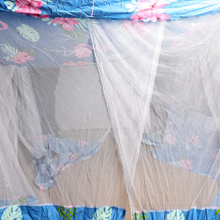 夏季网纱蚊帐老式加密蚊帐传统可以传绑绳家用卧室悬挂式家庭蚊帐