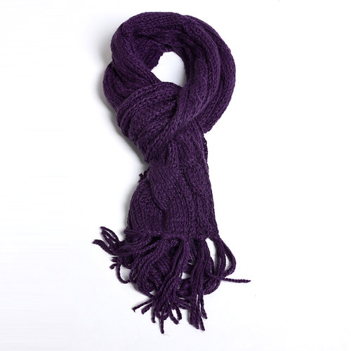 韩版百搭复古纯色保暖护颈流苏脖套潮2025年秋冬季时尚针织围巾