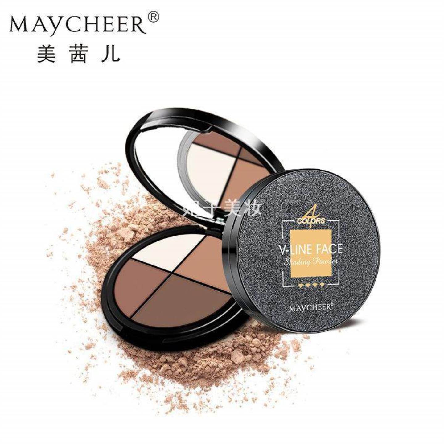 MAYCHEER美茜儿四色修容粉饼高光
