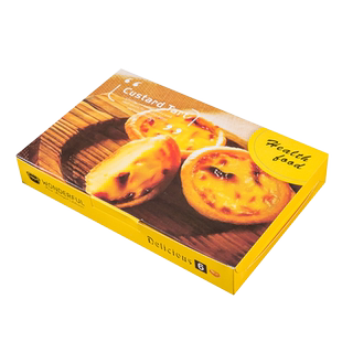 网红葡式蛋挞盒子包装6个4/2粒迷你小蛋挞盒一次性打包盒商用批发