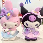 网红菲石膏娃娃涂色史迪仔库洛米手工DIY儿童大号白胚女孩存钱罐