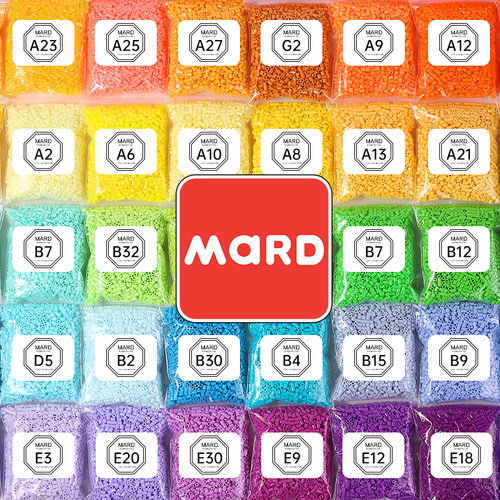 mard拼豆补充包拼豆材料包全套手工diy融合套装221全色豆高品质