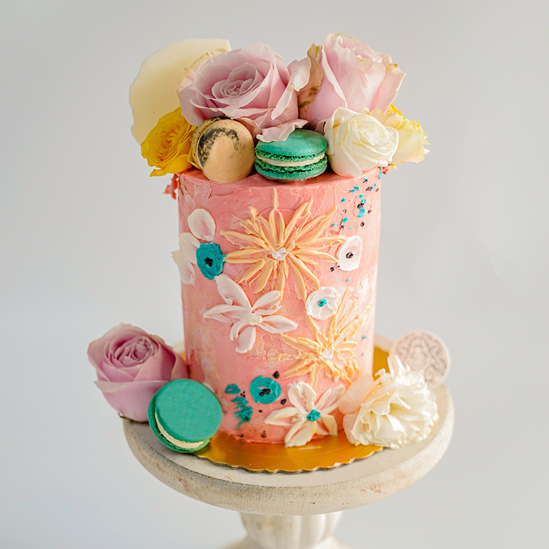 鲜花奶油草莓北京生日蛋糕同城配