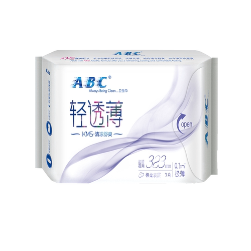 abc棉柔亲肤轻透薄323mm卫生巾