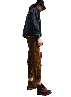 条绒灯芯绒裤子以田休闲女裤大码