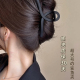 ins风抓夹大号高级感黑色磨砂发夹子女后脑勺复古气质鲨鱼夹发饰