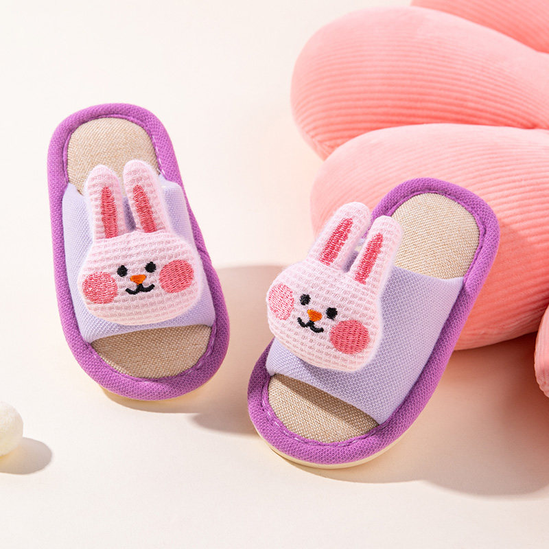 兔子宝宝亚麻拖鞋女童春秋2026新居家防滑宝宝四季布拖鞋软底一岁,童鞋/婴儿鞋/亲子鞋,儿童亚麻拖鞋,淘宝优惠券,粉丝福利购,淘宝优惠卷