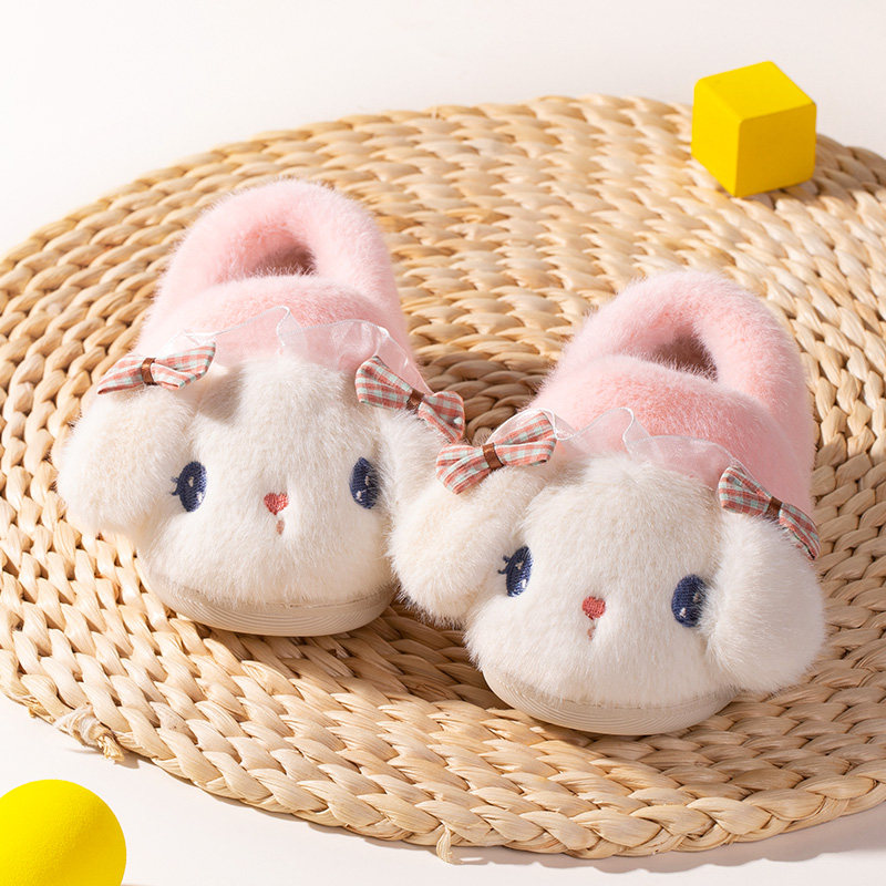 儿童拖鞋女童冬季婴幼儿毛毛保暖小孩室内防滑软底轻便宝宝棉拖鞋