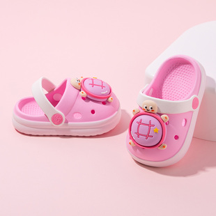 乌龟儿童洞洞鞋夏季外穿踩屎感防滑小宝宝软底花园鞋男女童凉拖鞋