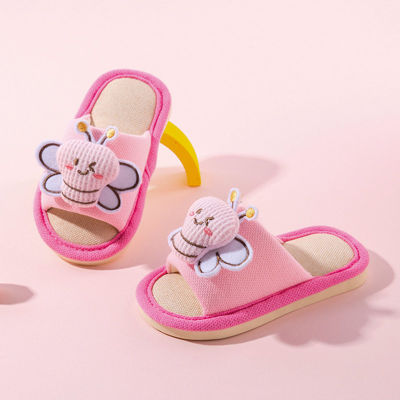 蜜蜂儿童拖鞋亚麻春秋防滑家居布拖鞋地板鞋中小童男女宝宝凉拖鞋,童鞋/婴儿鞋/亲子鞋,儿童凉拖鞋,淘宝优惠券,粉丝福利购,淘宝优惠卷