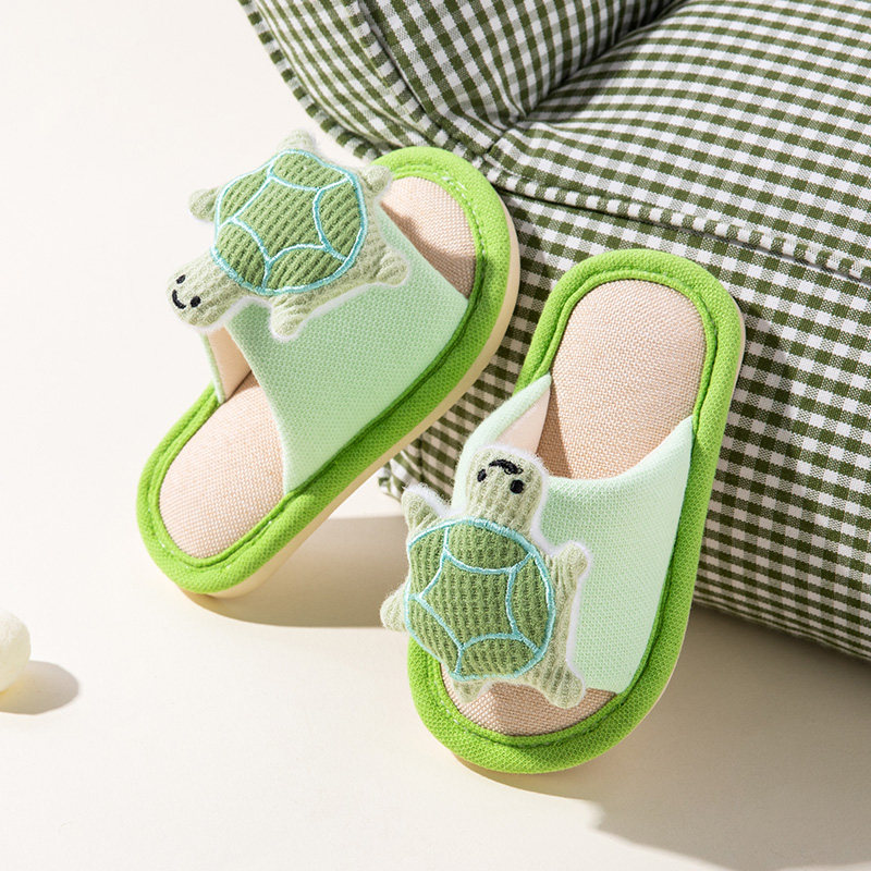 乌龟卡通布拖鞋露趾儿童亚麻拖鞋中小童宝宝拖鞋家居室内防滑一岁,童鞋/婴儿鞋/亲子鞋,儿童亚麻拖鞋,淘宝优惠券,粉丝福利购,淘宝优惠卷