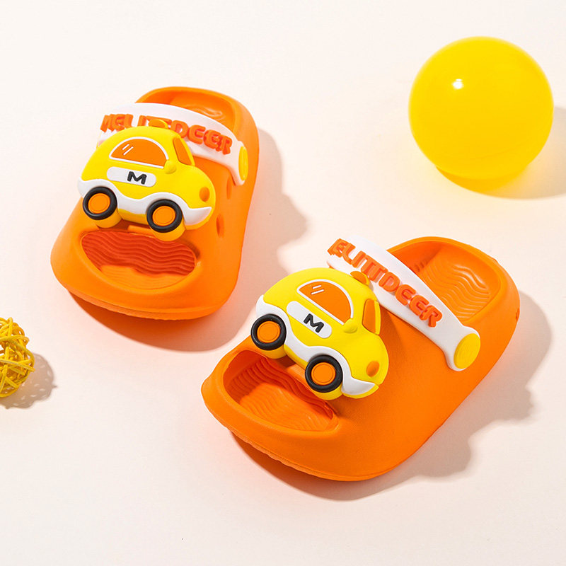 汽车宝宝拖鞋婴幼儿凉拖鞋夏款2026新款男孩洞洞鞋洗澡防滑可外穿