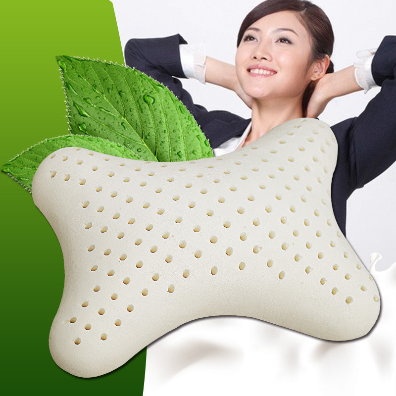 泰国天然乳胶汽车头枕护颈枕车枕头靠枕颈枕骨枕车用头枕办公枕头