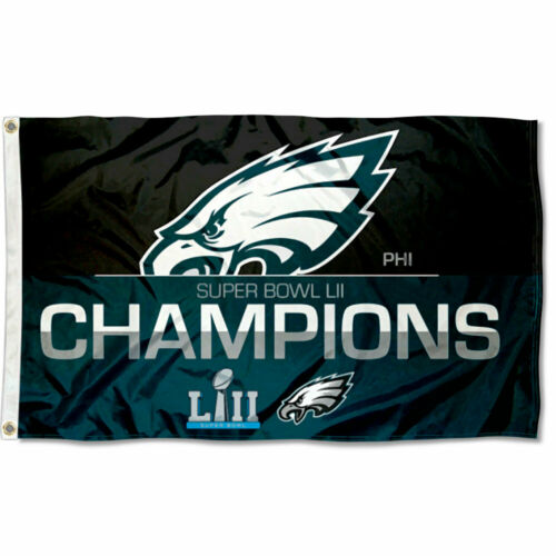 Philadelphia Eagles Super Bowl LII 52 2017 Champions Flag