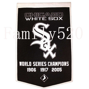White 外贸棒球芝加哥白袜队旗帜MLB Chicago USA Flag Sox