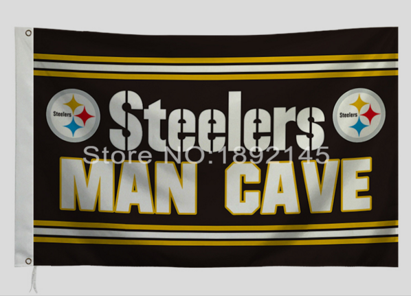 外贸橄榄队刚人户外旗帜NFL Pittsburgh Steelers MAN CAVE Flag|ruв категории движение/йога/фитнес/фанаты товаров, регби, больше регби аксессуары - от Buy2taobao.com для оказания профессиональной услуги покупки агента Taobao